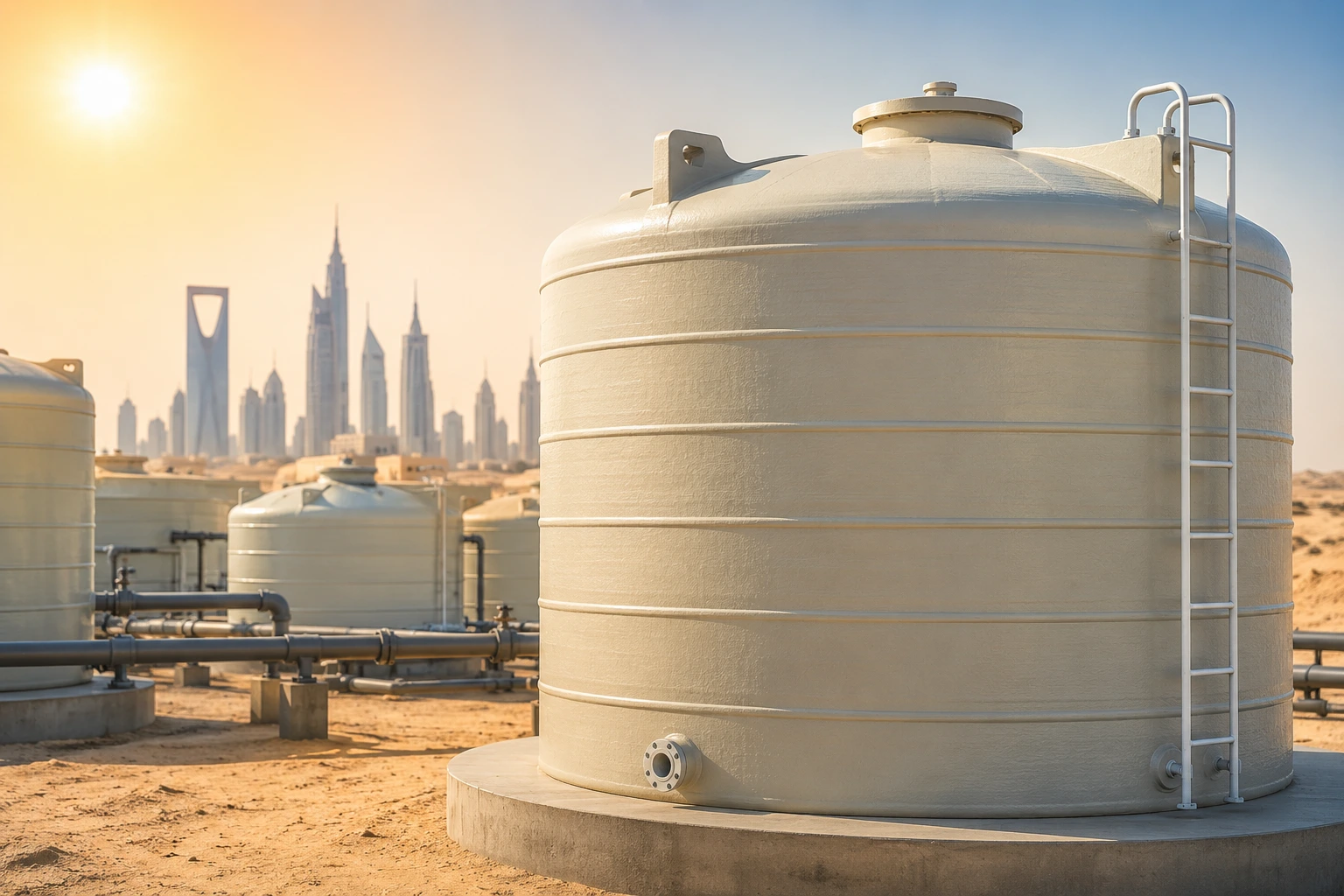 FRP water tank lifespan